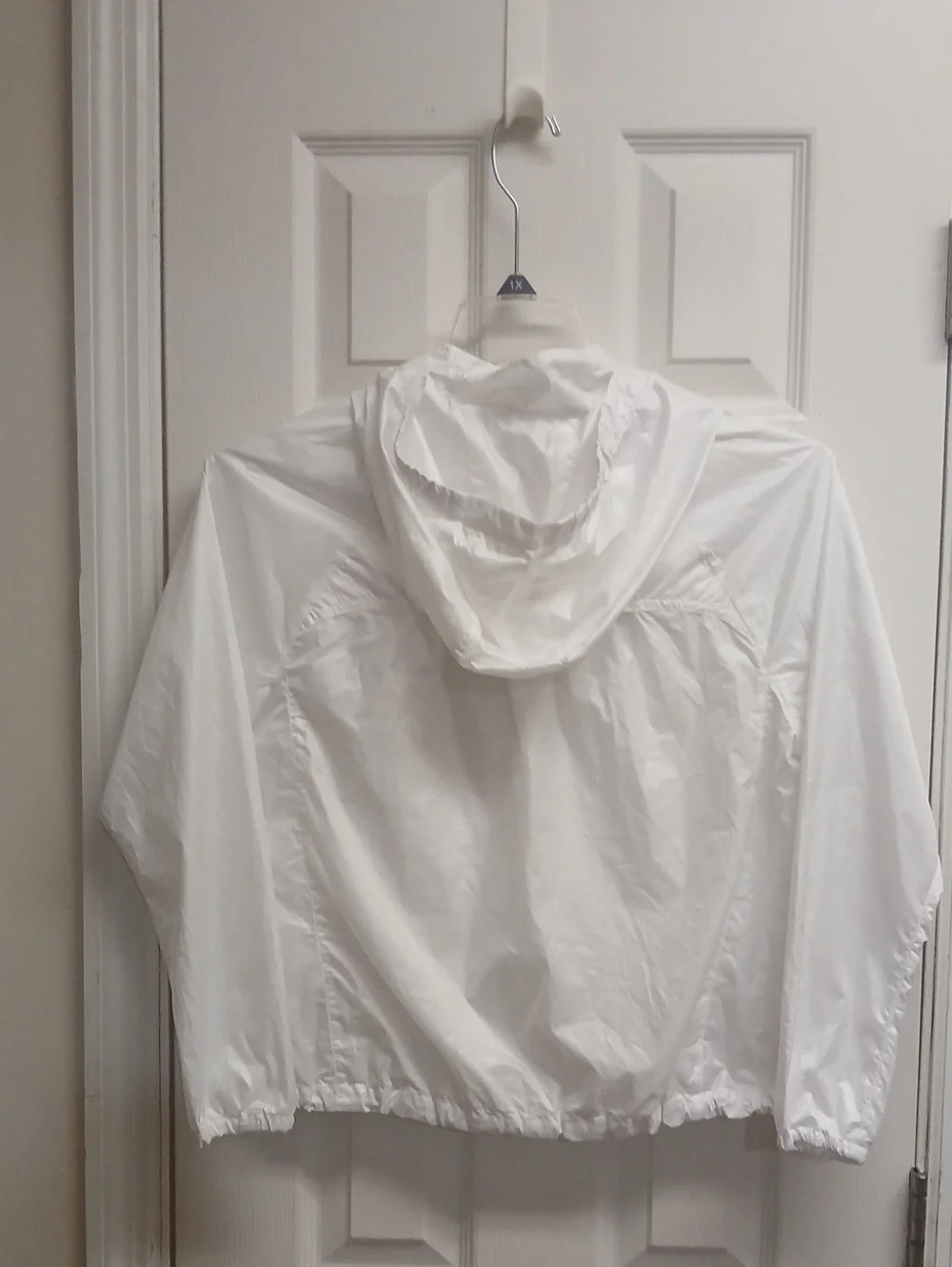 Polo Ralph Lauren White Oversized Thin Windbreaker Pullover NWOT Size L 12-14